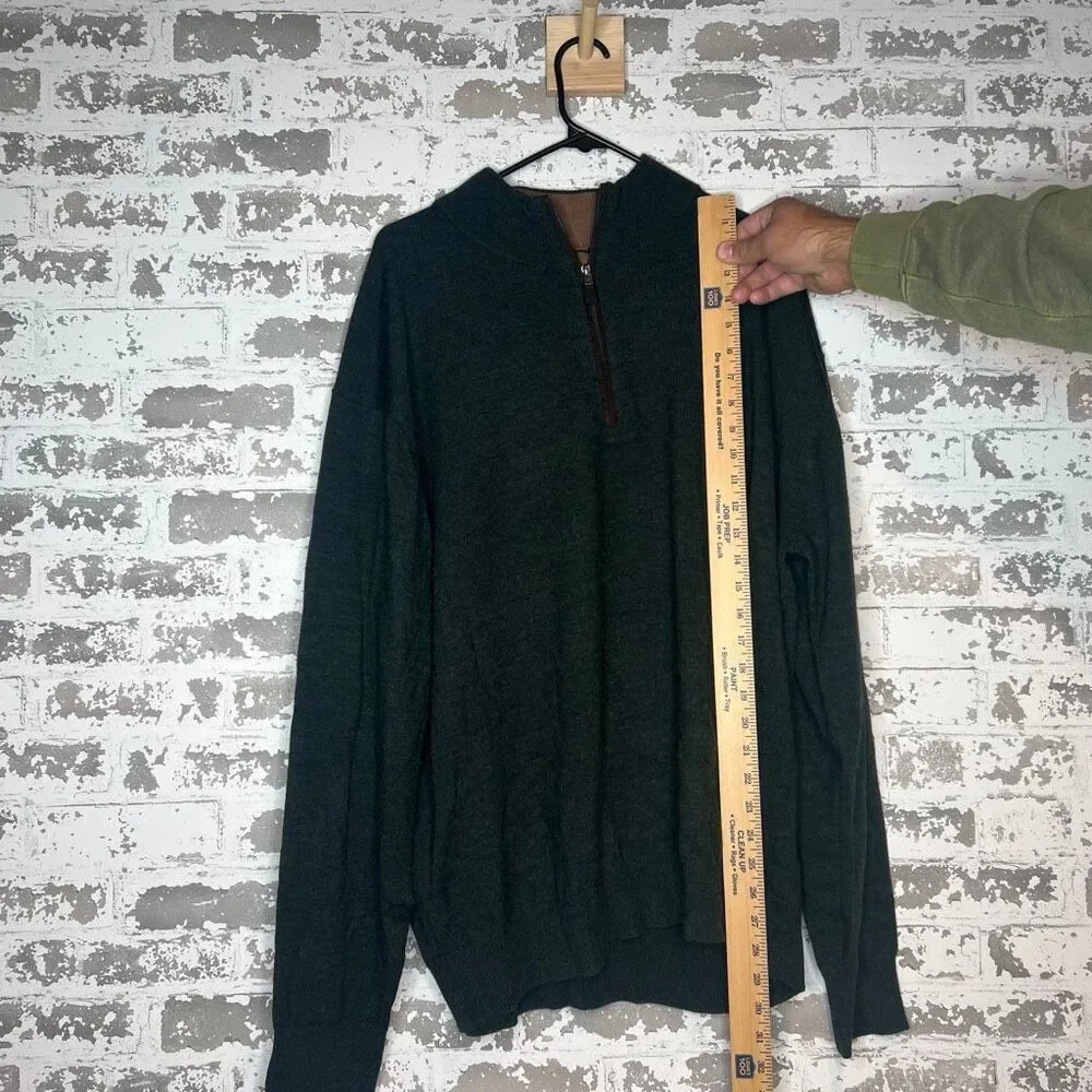 Vintage Orvis 100% merino wool long sleeve 1/4 zip